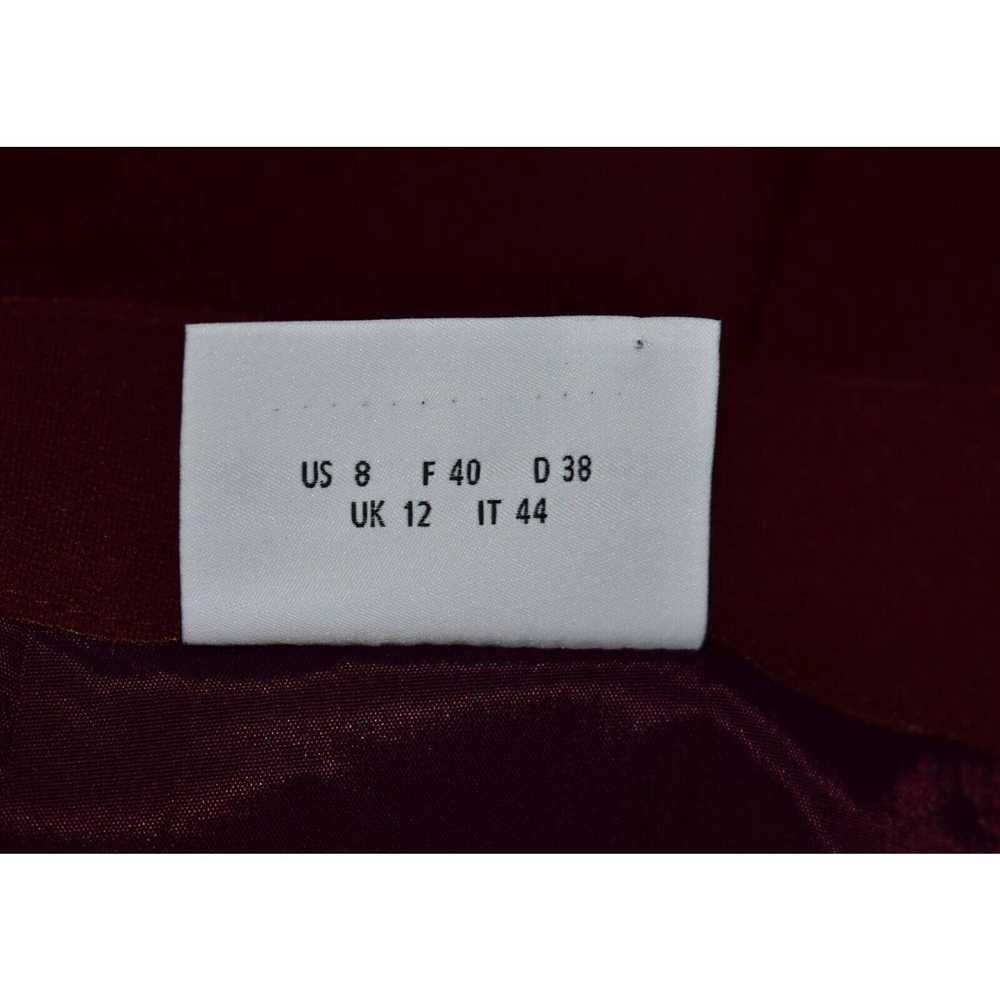 Akris A8 Auth AKRIS Burgundy Viscose Blend Flare … - image 4