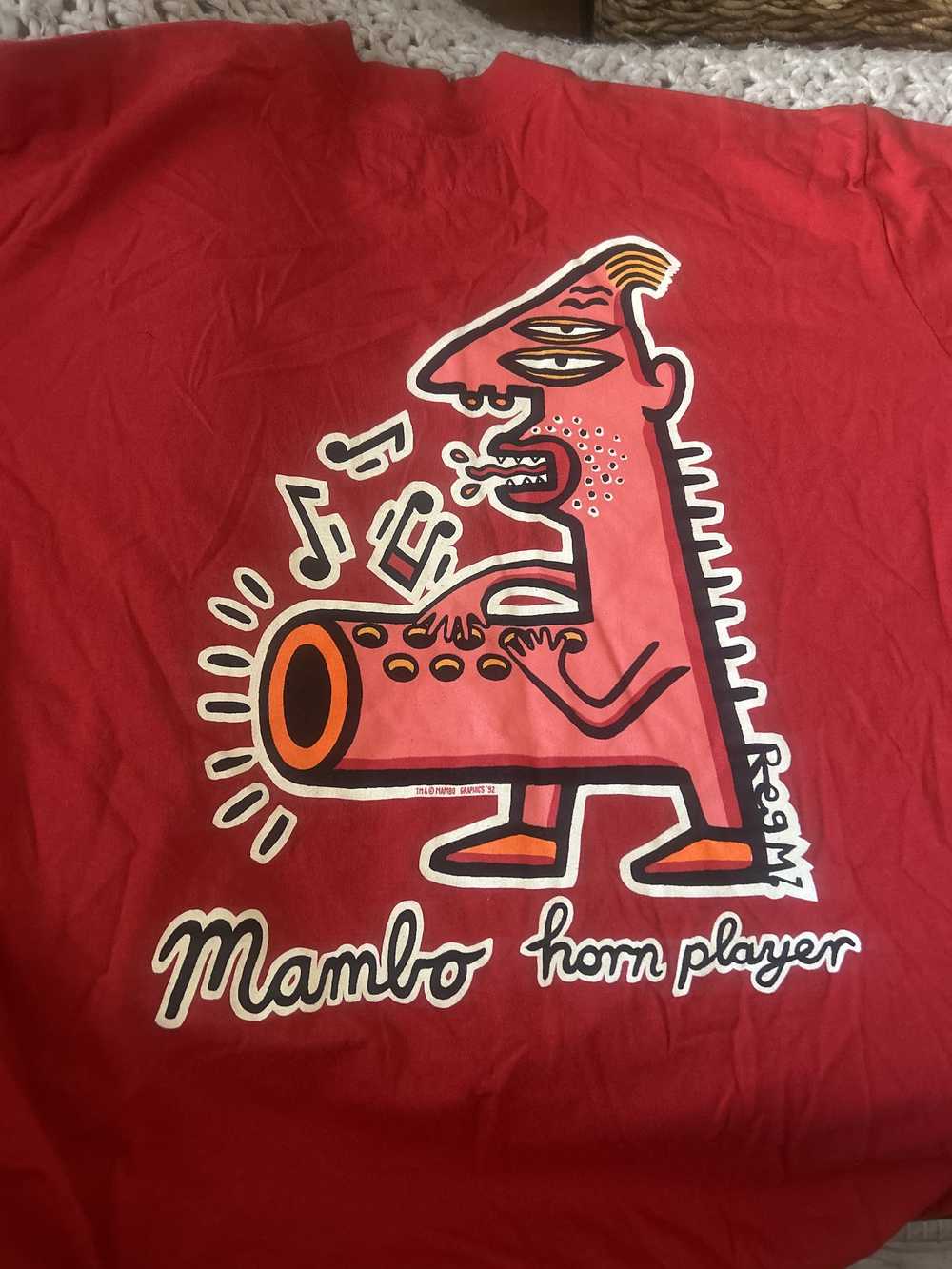 Mambo × Vintage Vintage 90s art MAMBO horn player… - image 1