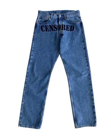 Vetements Vetements CENSORED Denim Jeans - image 1