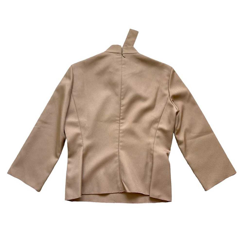 Miu Miu miu miu F/W2000 beige camel tan bow neck … - image 4