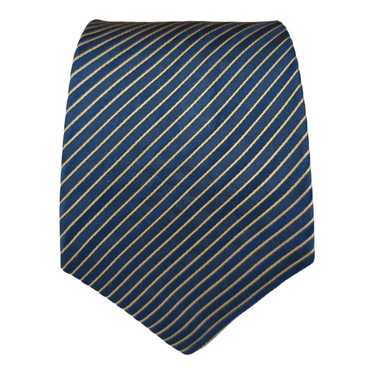 Kiton KITON NAPOLI 7FOLD Blue Striped Silk Tie IT… - image 1