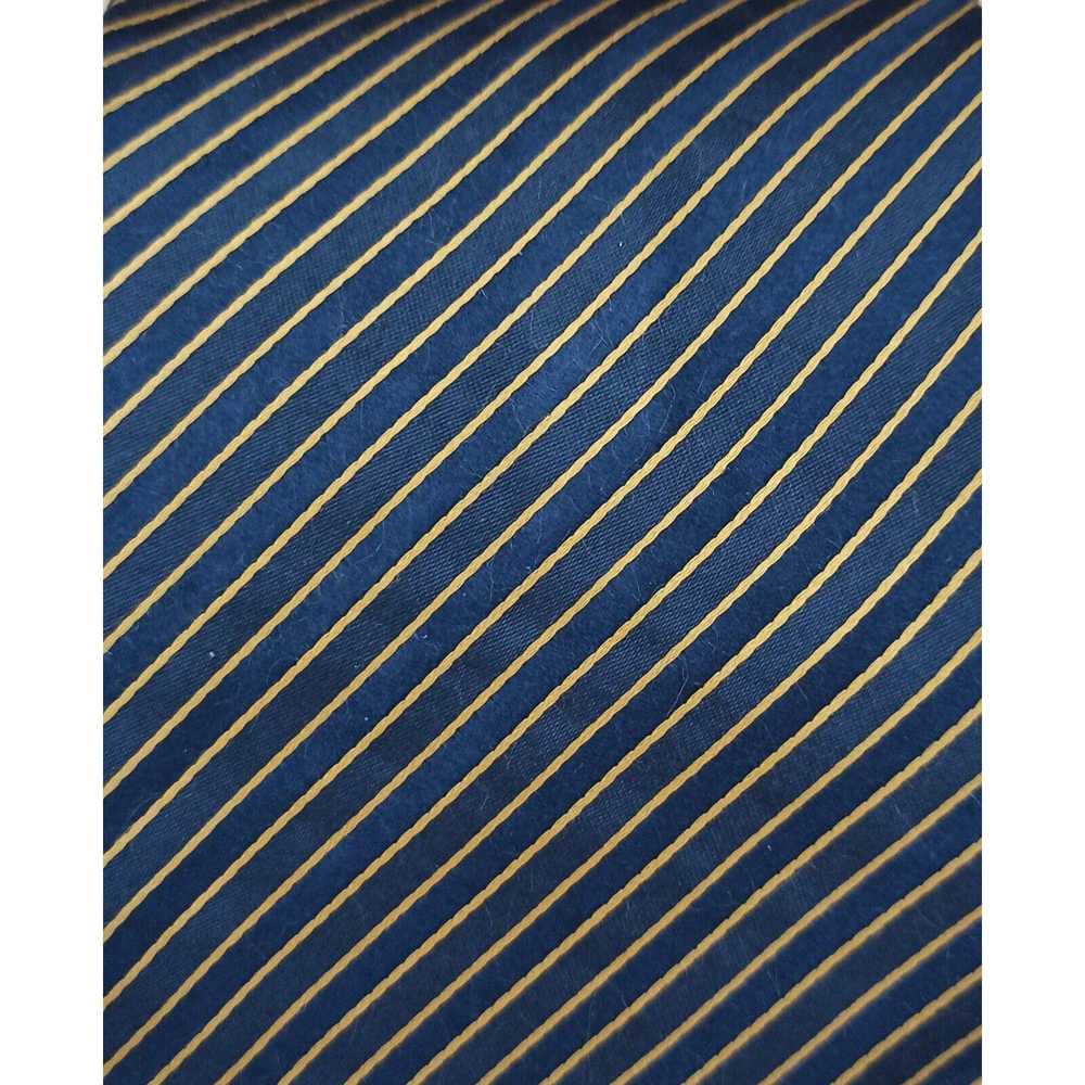 Kiton KITON NAPOLI 7FOLD Blue Striped Silk Tie IT… - image 4