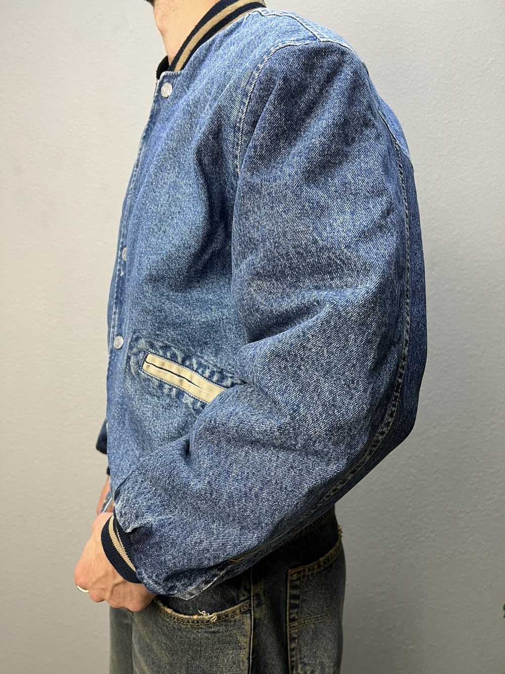 Gap × Varsity Jacket × Vintage VINTAGE Y2K Denim … - image 5