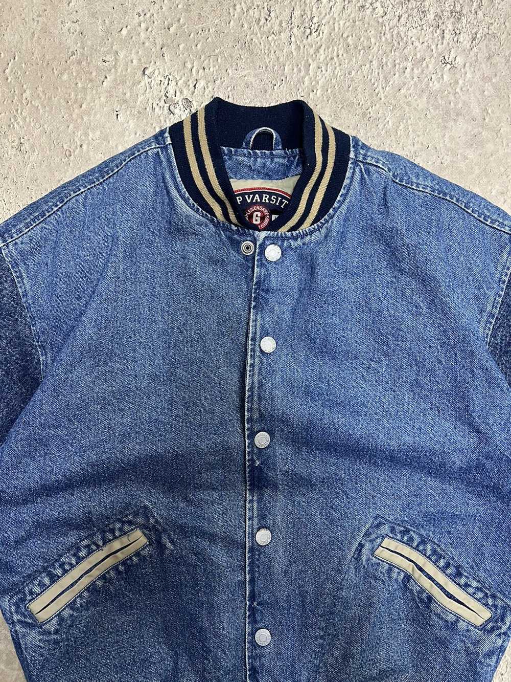 Gap × Varsity Jacket × Vintage VINTAGE Y2K Denim … - image 6