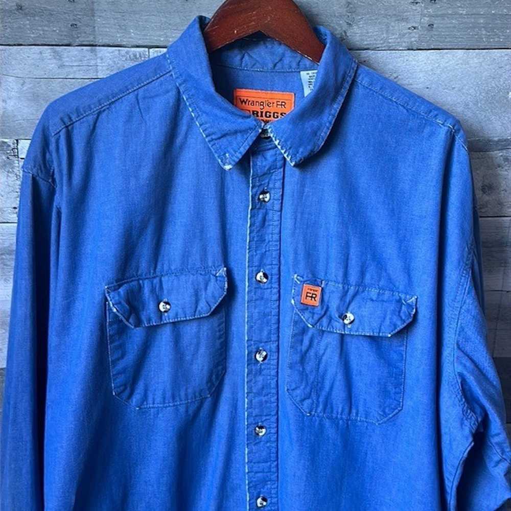 Wrangler WRANGLER FR RIGGS WORKWEAR BLUE BUTTON D… - image 2