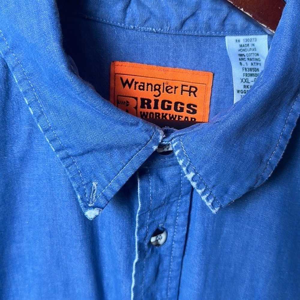 Wrangler WRANGLER FR RIGGS WORKWEAR BLUE BUTTON D… - image 3