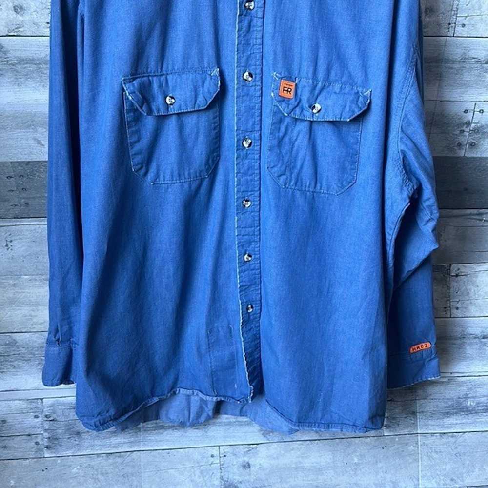 Wrangler WRANGLER FR RIGGS WORKWEAR BLUE BUTTON D… - image 4