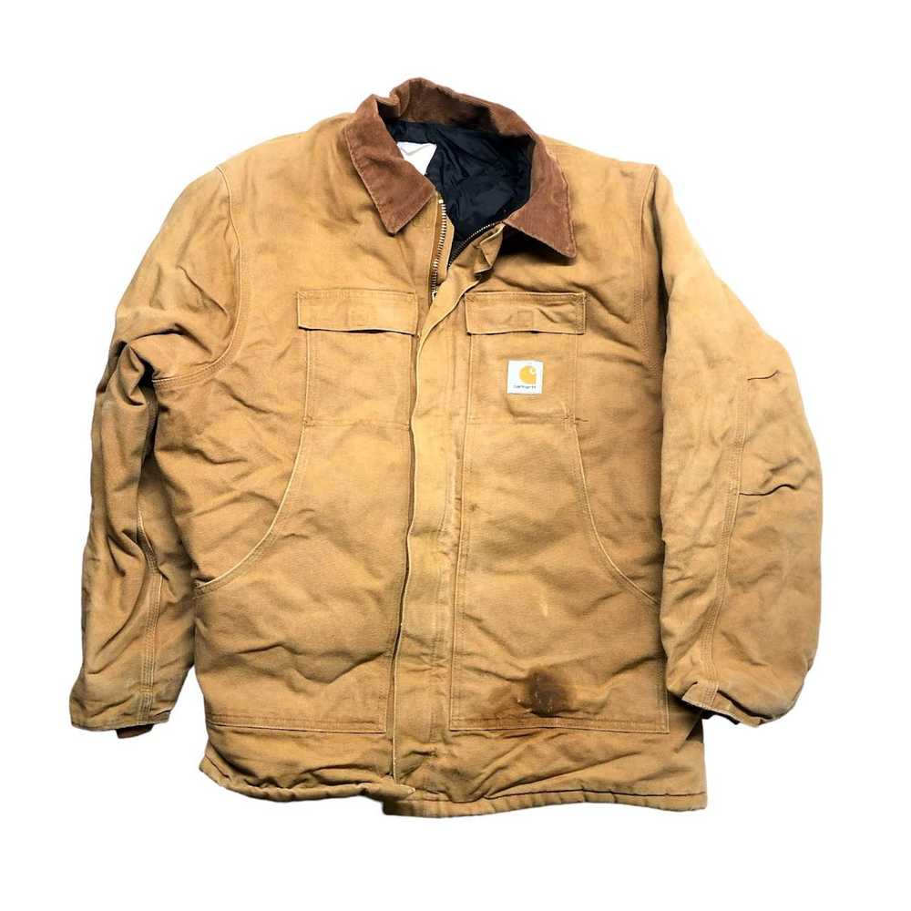 Carhartt Carhartt Vintage Khaki Tan Distressed Wo… - image 1