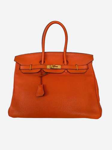 Hermes Hermès Orange Togo Birkin 30