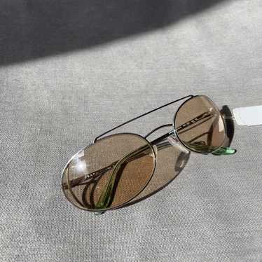 Prada PRADA Y2K Extended Lens Metal Sunglasses - image 1