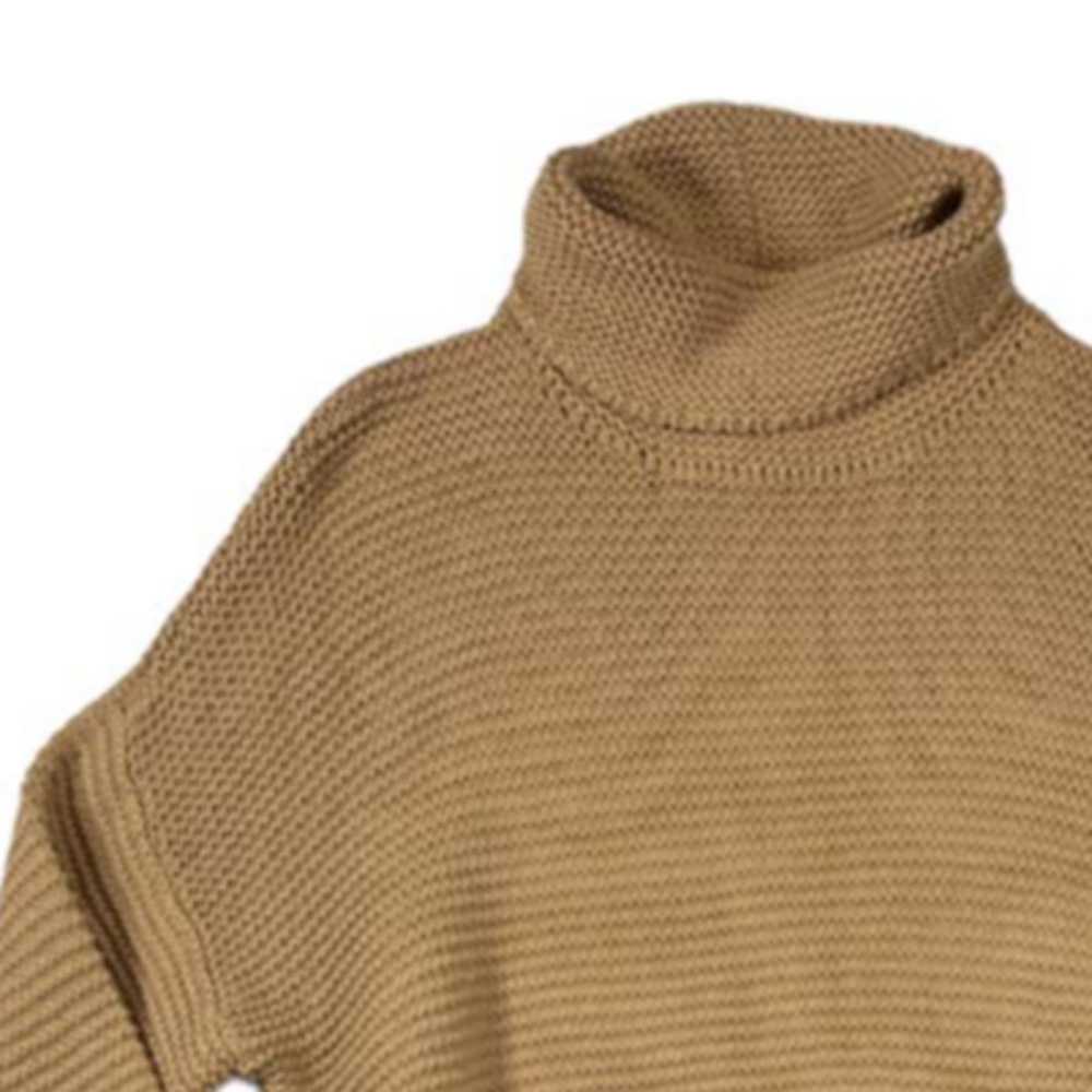 Lands End Lands' End Turtleneck Brown/Tan Sweater… - image 3