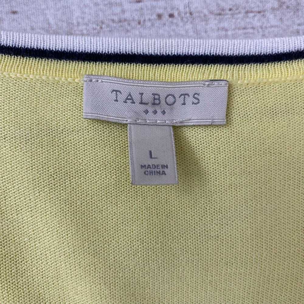 Other Talbots 3/4 sleeve Crewneck button down lig… - image 6