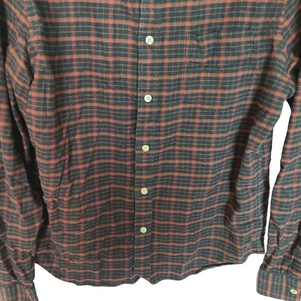 UNTUCKit UNTUCKit Mens M Brown Black Plaid Long S… - image 3