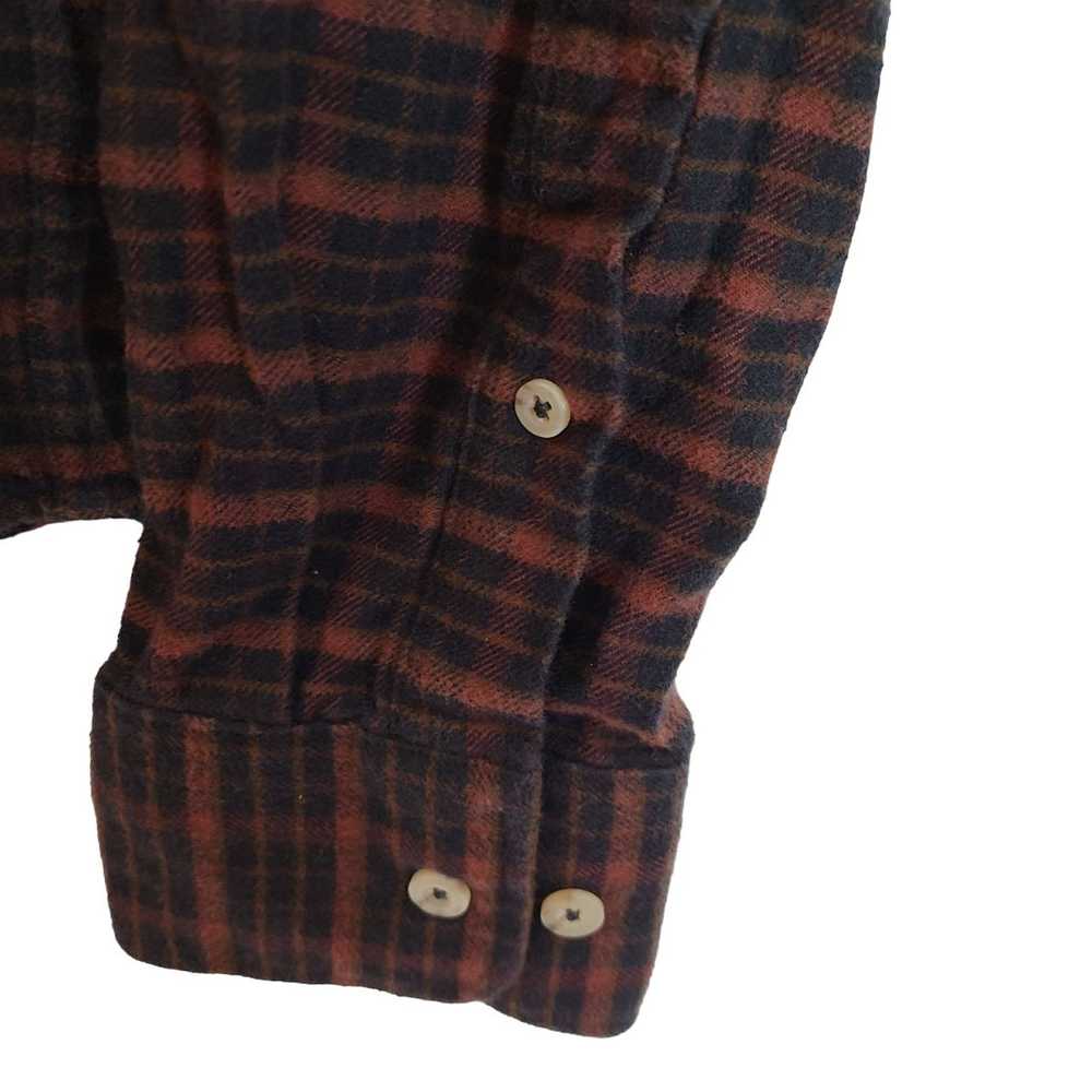 UNTUCKit UNTUCKit Mens M Brown Black Plaid Long S… - image 4