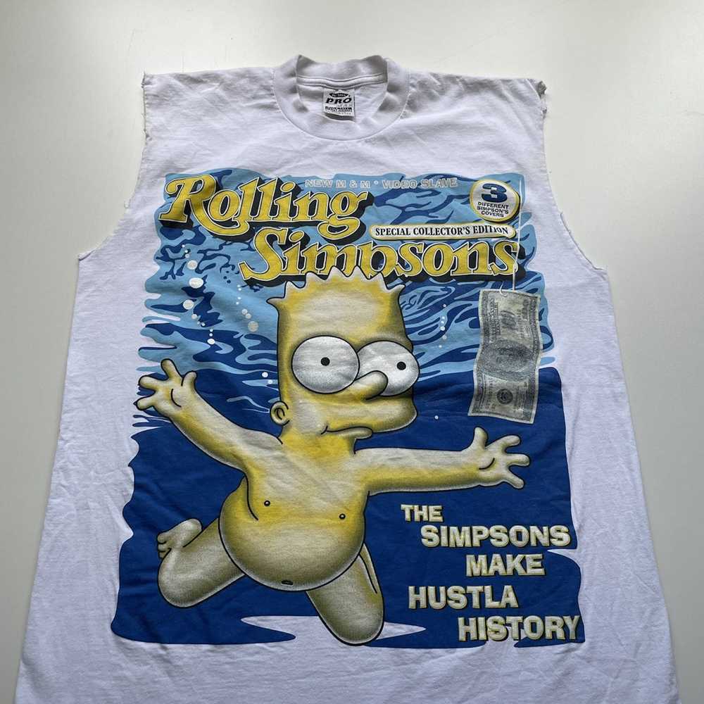 Nirvana × The Simpsons × Vintage Vintage Rolling … - image 2