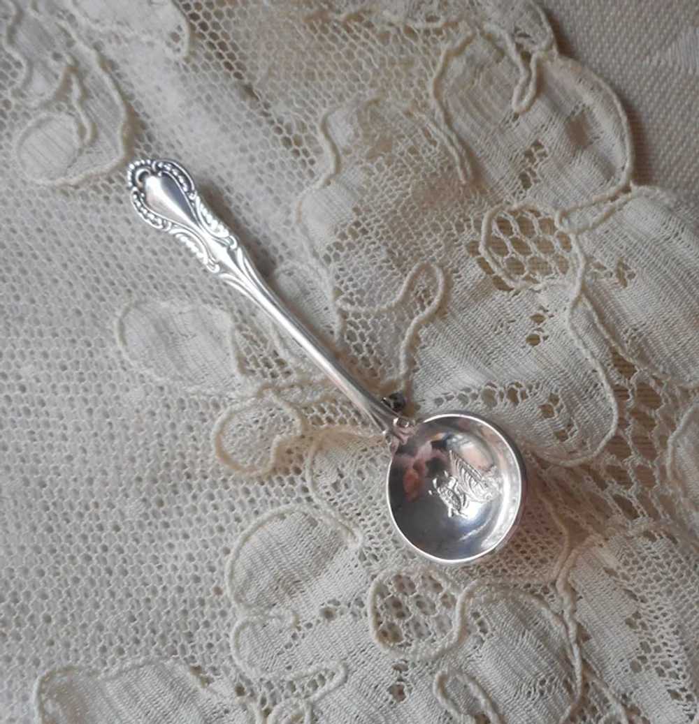 Sterling Silver Salt Spoon Pin Fine Arts Southern… - image 12