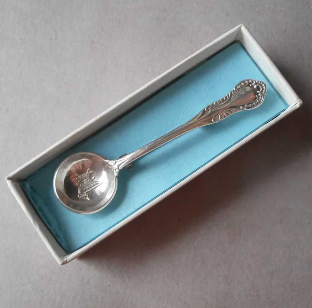 Sterling Silver Salt Spoon Pin Fine Arts Southern… - image 3