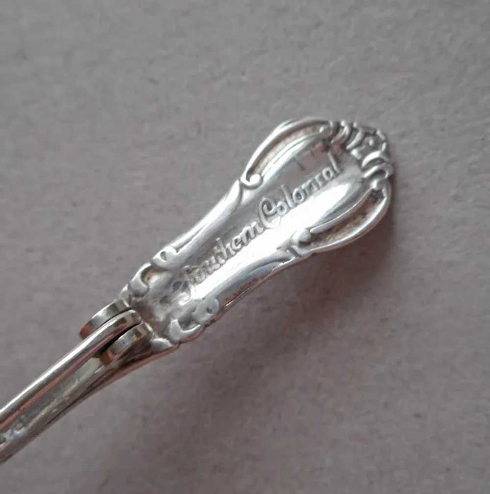 Sterling Silver Salt Spoon Pin Fine Arts Southern… - image 8