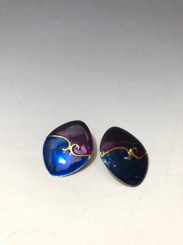 80s Squiggle Earrings