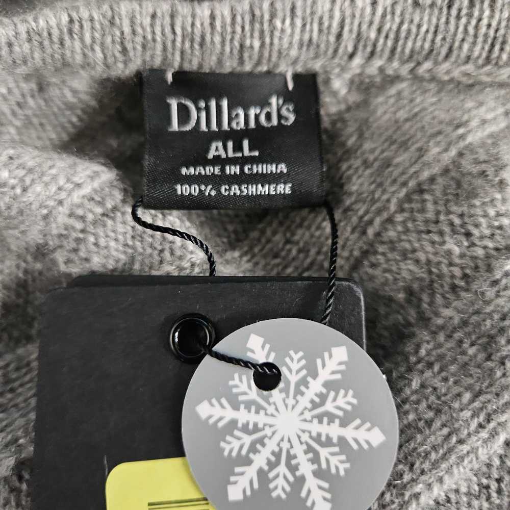 Dillard's Asymmetrical Grey Cableknit Poncho - image 3