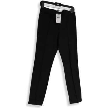 NWT Womens Black Flat Front Pockets Straight Leg … - image 1