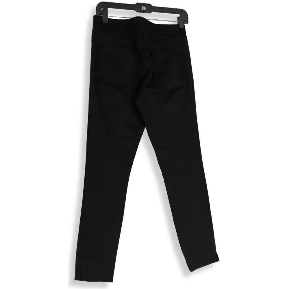 NWT Womens Black Flat Front Pockets Straight Leg … - image 2