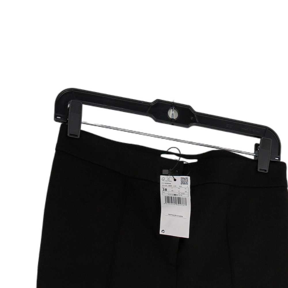 NWT Womens Black Flat Front Pockets Straight Leg … - image 3
