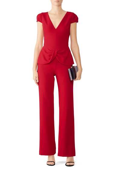 Black Halo Red Harlow Jumpsuit