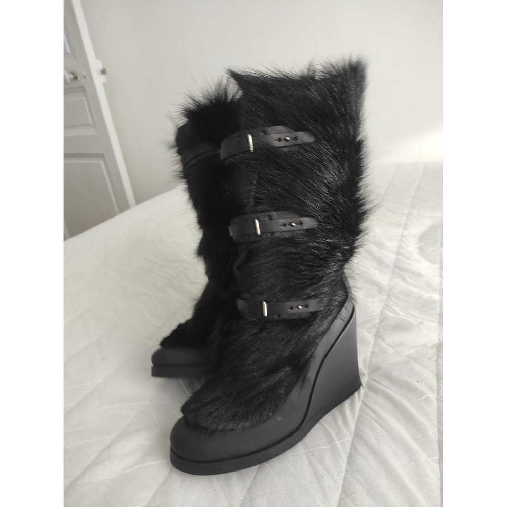 Celine Faux fur snow boots - image 12