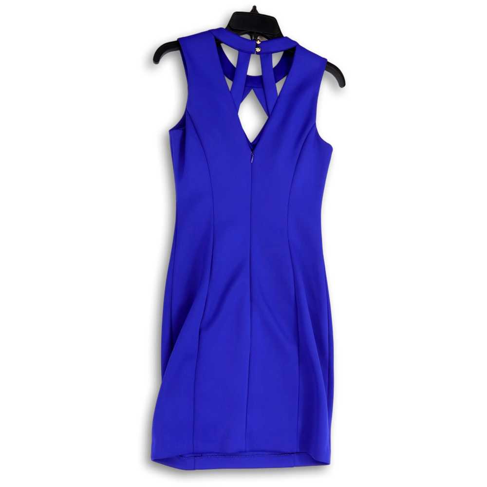 Guess Womens Blue Sleeveless Round Neck Cut Out B… - image 2