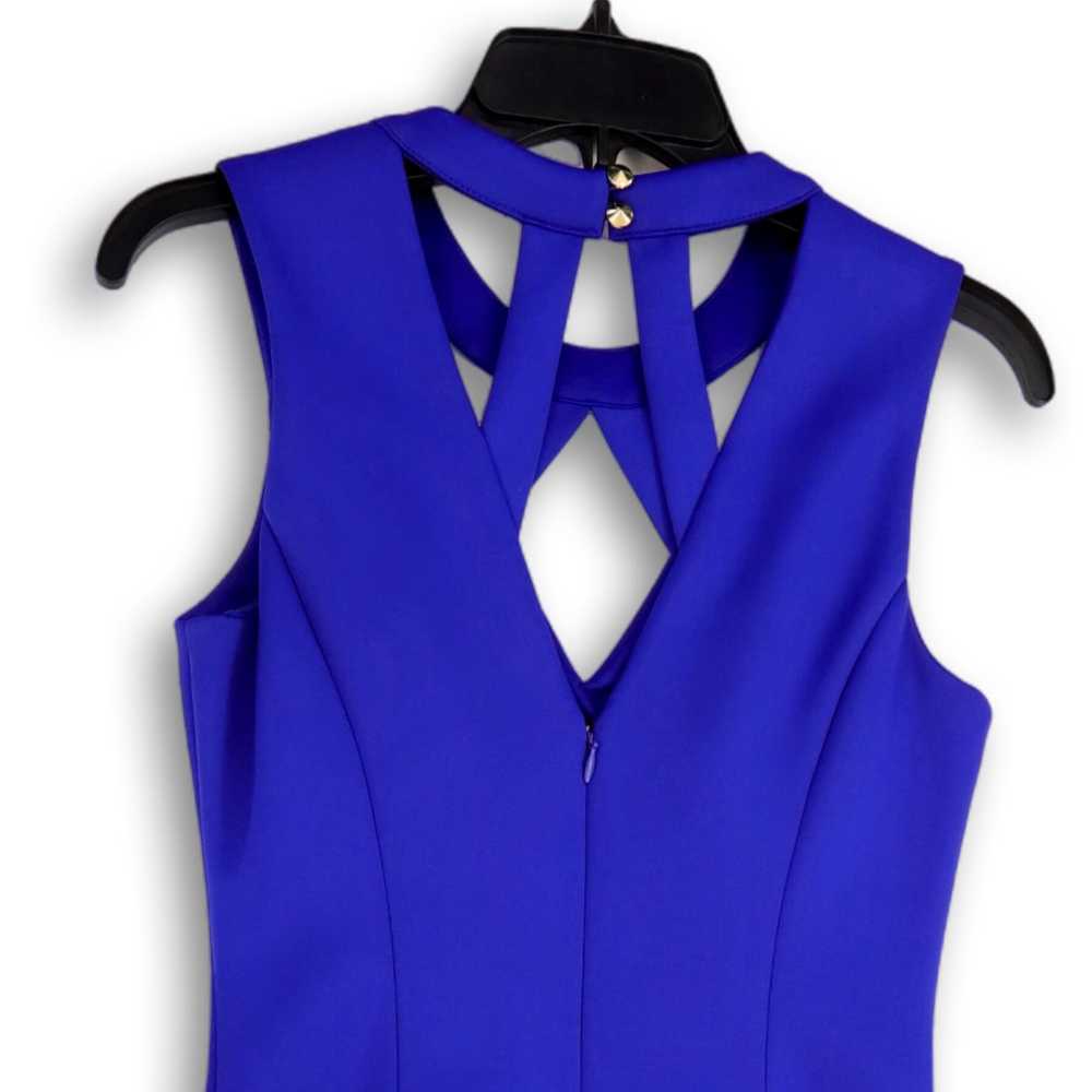 Guess Womens Blue Sleeveless Round Neck Cut Out B… - image 3