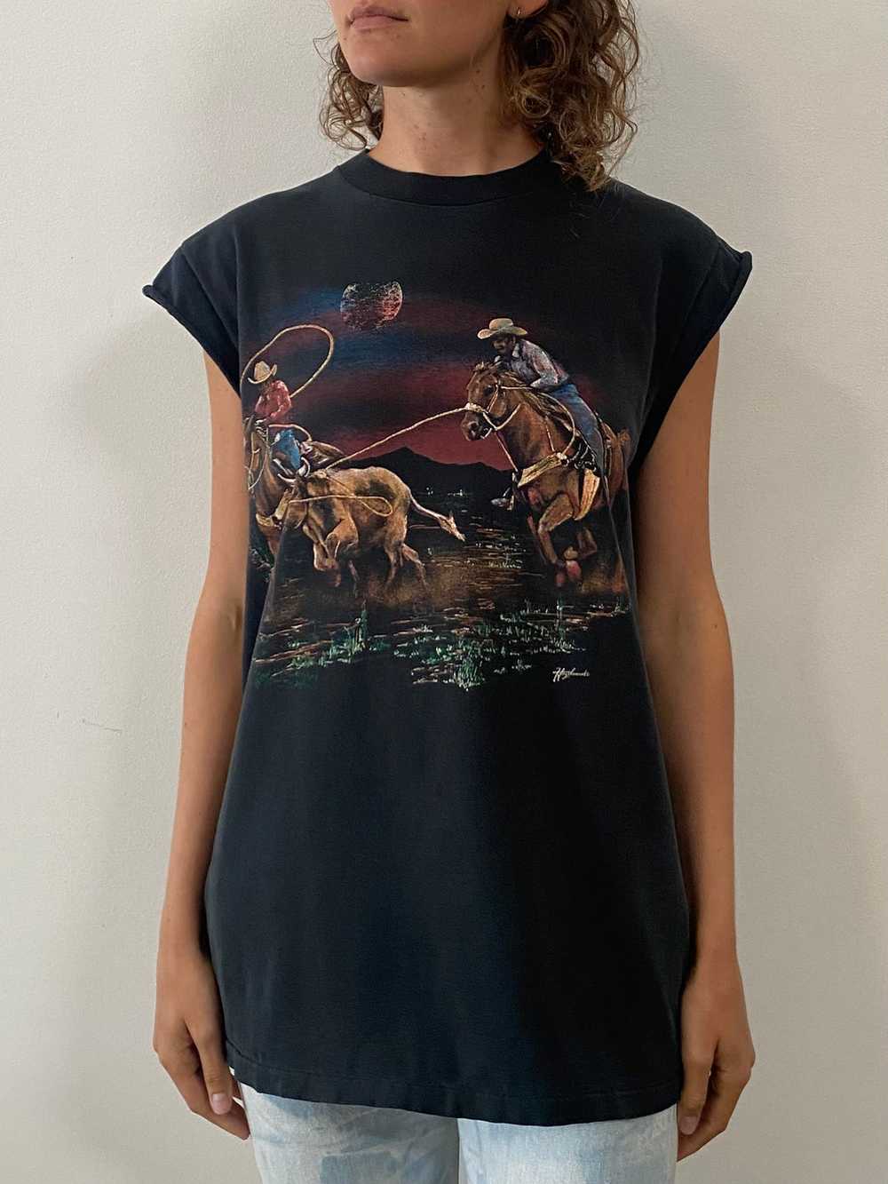 Cowboy and Horses Tee - image 1