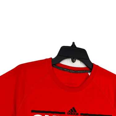 adidas Womens Red Chicago Blackhawks Short Sleeve… - image 1