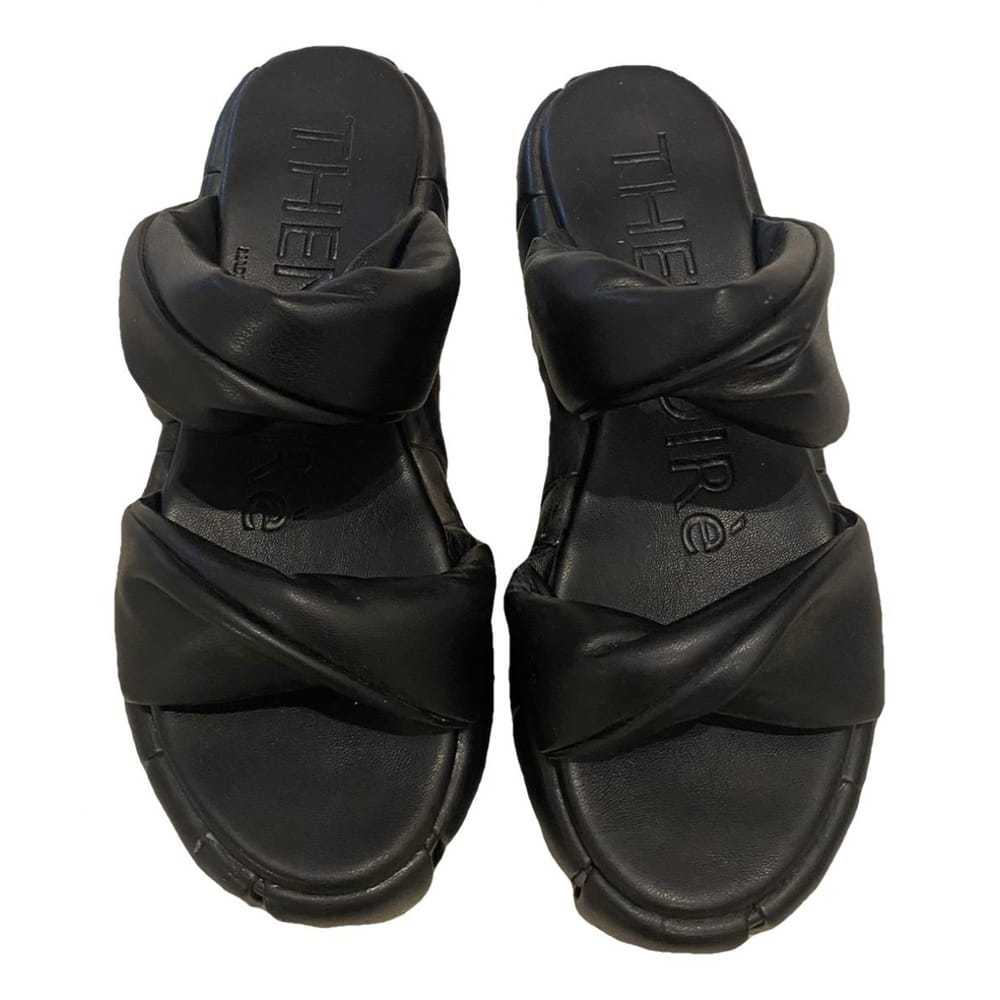 Themoirè Vegan leather sandal - image 1