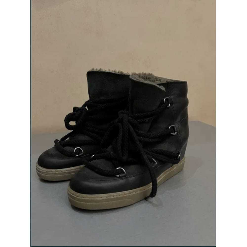 Isabel Marant Nowles leather snow boots - image 2