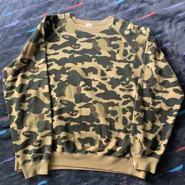 Bape × Kaws Bape x Kaws Bendy Camo Crewneck - image 1