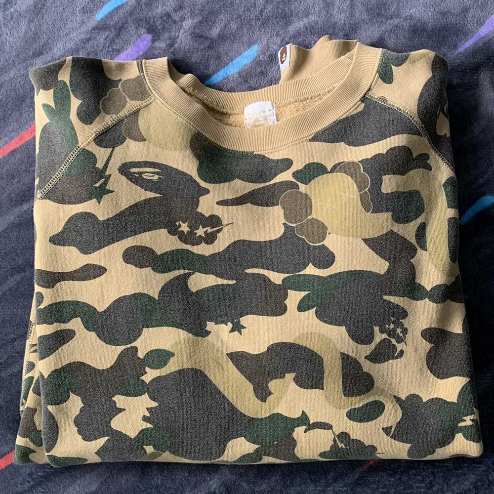 Bape × Kaws Bape x Kaws Bendy Camo Crewneck - image 3