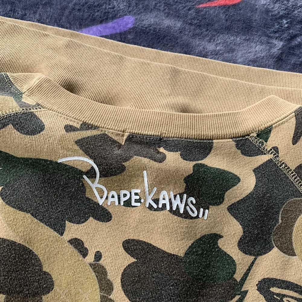 Bape × Kaws Bape x Kaws Bendy Camo Crewneck - image 4