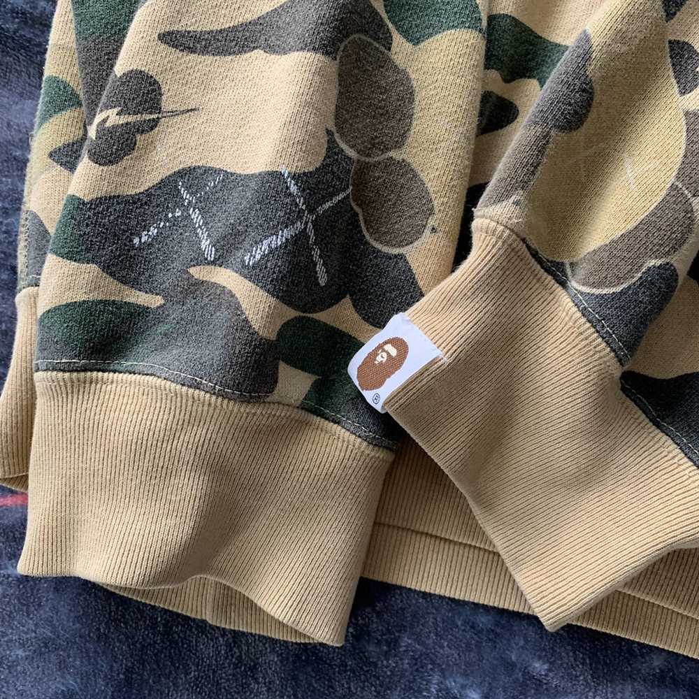 Bape × Kaws Bape x Kaws Bendy Camo Crewneck - image 5