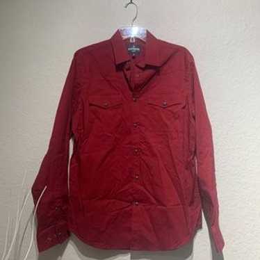 Express / Red Button Up / Size M - image 1