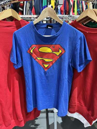 Vintage Y2K 2004 Superman Logo Flame Shirt XL 海外 即決-