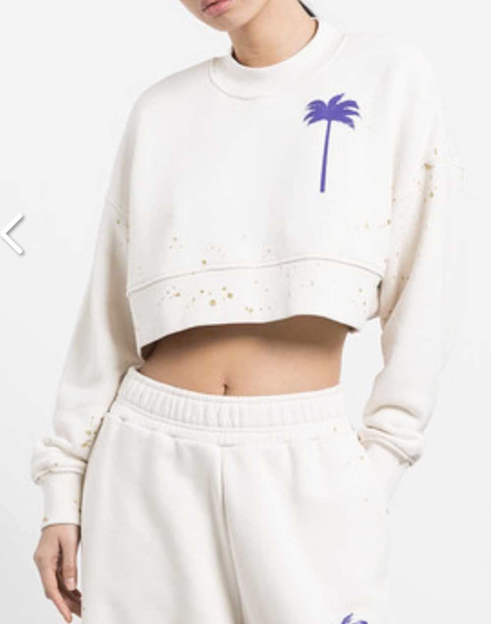 Palm Angels PALM ANGELS WHITE PXP SWEATSHIRT WITH… - image 2