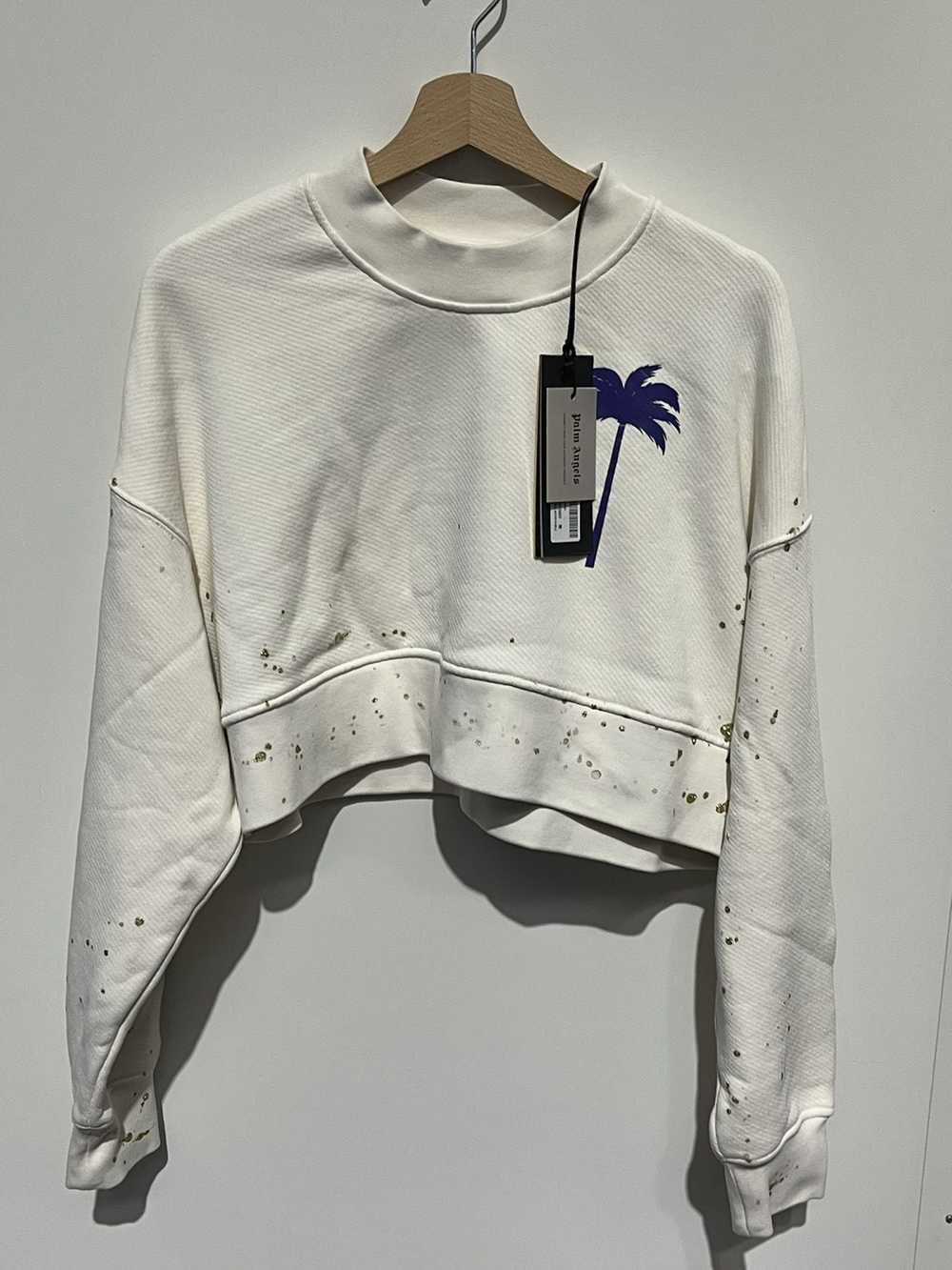 Palm Angels PALM ANGELS WHITE PXP SWEATSHIRT WITH… - image 3