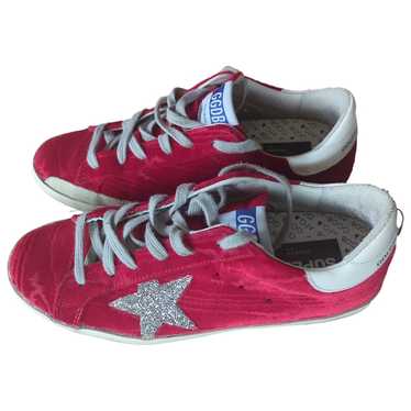 Golden Goose Superstar velvet trainers