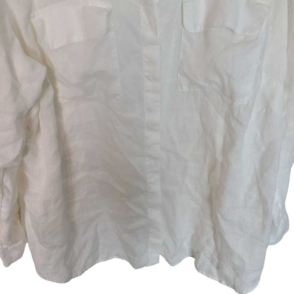 Other Talbots Womens 2X White Long Sleeve Button … - image 3