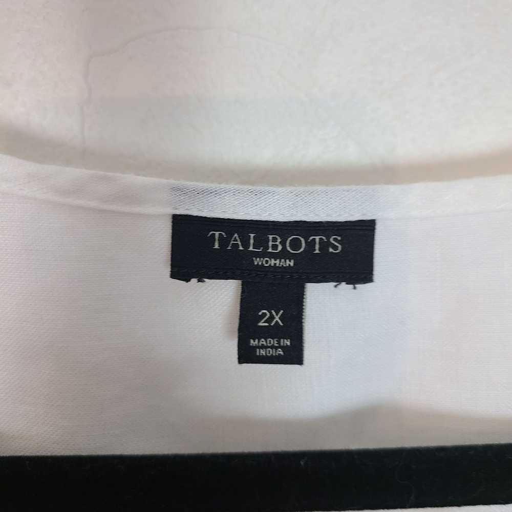 Other Talbots Womens 2X White Long Sleeve Button … - image 6