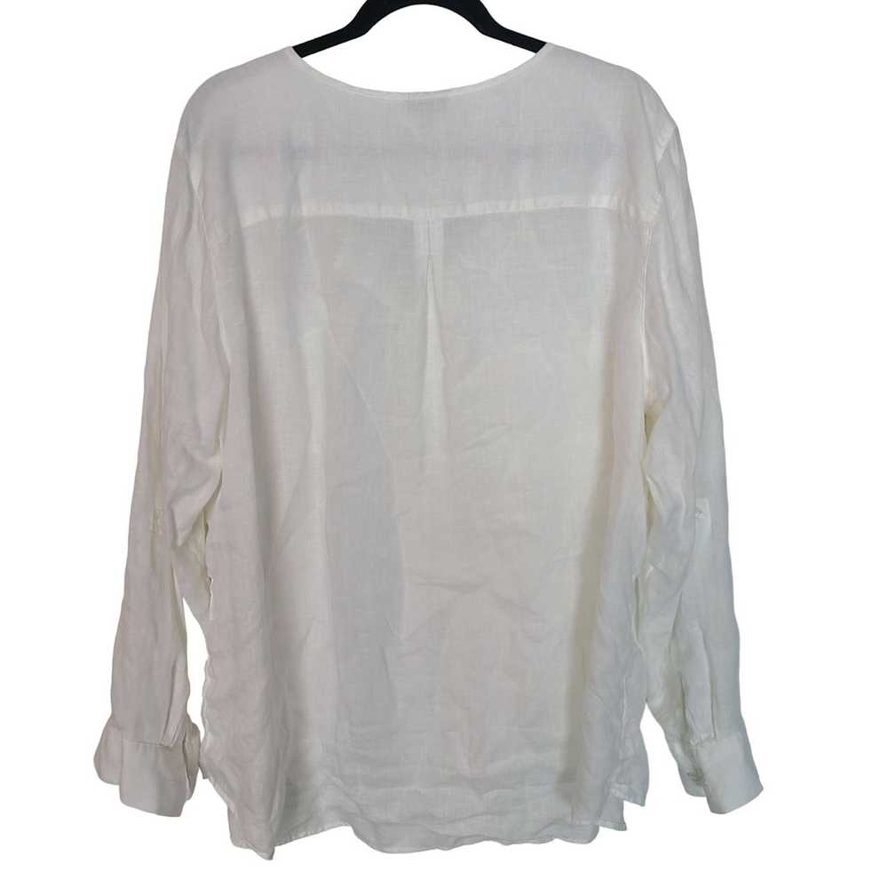 Other Talbots Womens 2X White Long Sleeve Button … - image 8