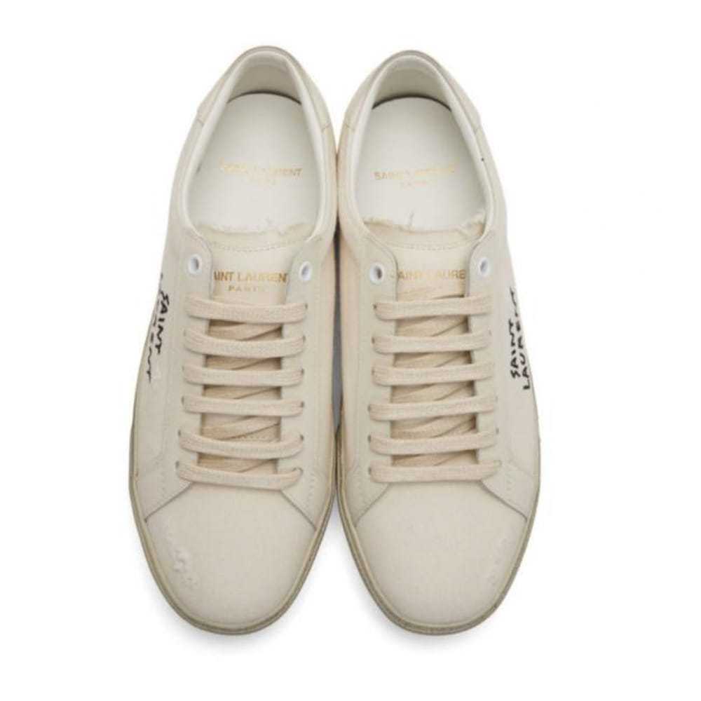 Saint Laurent Court leather trainers - image 3