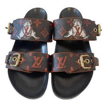 Louis+Vuitton+BOM+Dia+Flat+Mule+Monogram+Two+Buckle+Sandals+EU+Size+39 for  sale online