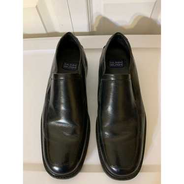 Nunn Bush NUNN BUSH Black Leather Slip On Dress Lo